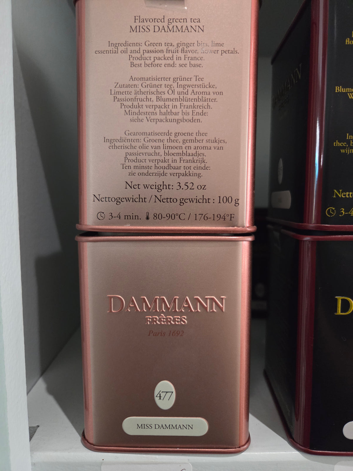 Dammann boîte vrac 80gr