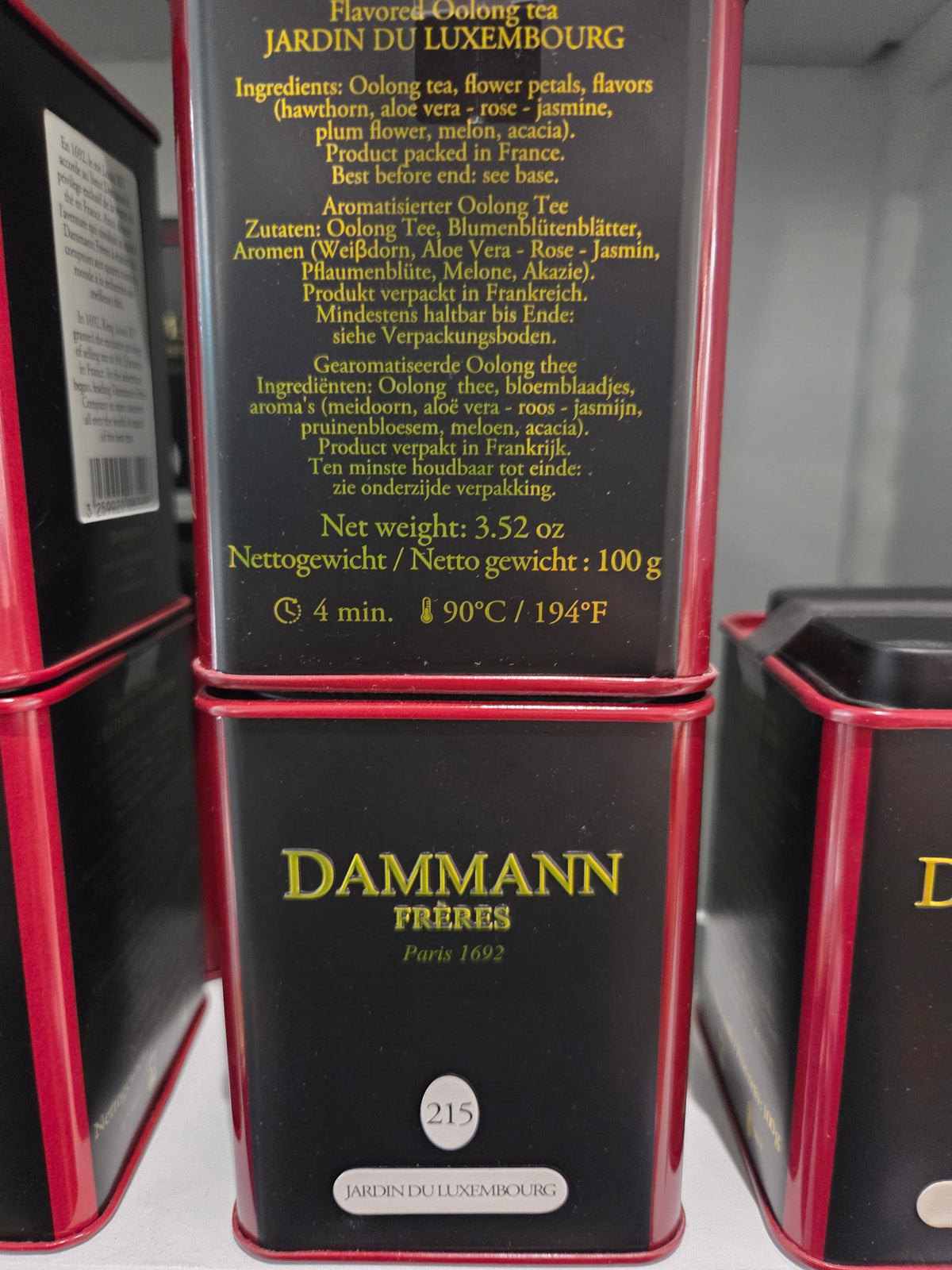 Dammann boîte vrac 80gr